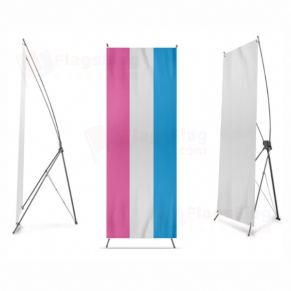 Bandera Heterosexual Digital Print X Banner