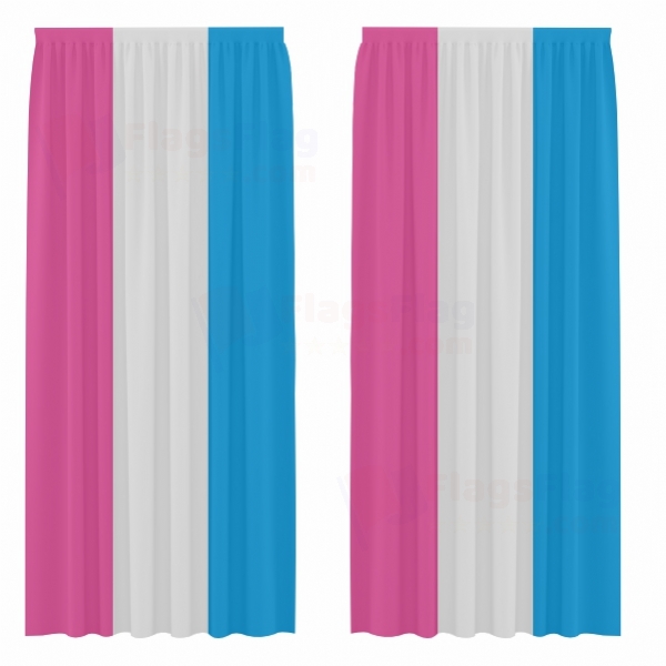 Bandera Heterosexual Digital Printed Curtains
