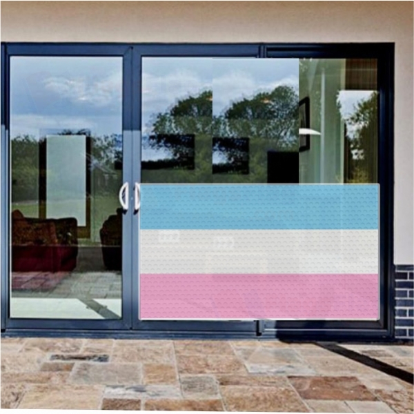 Bandera Heterosexual Glass Film Bandera Heterosexual One Way Vision Printing