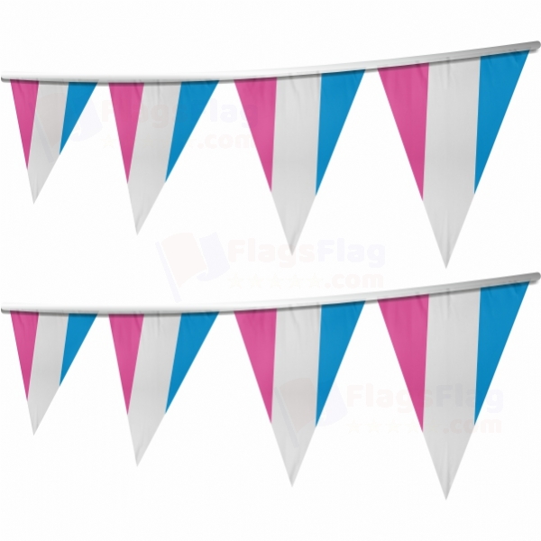 Bandera Heterosexual Stringed Triangle Flag