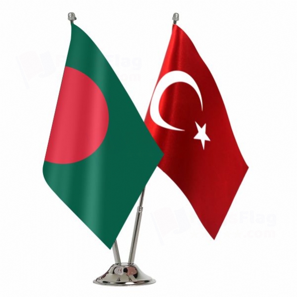 Bangladesh 2 Table Flags