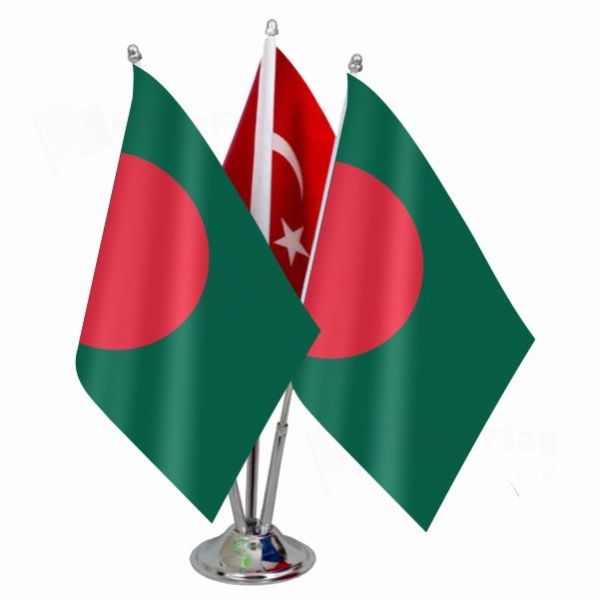 Bangladesh Triple Table Flag