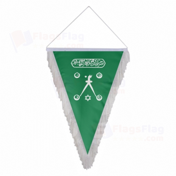 Barbaros Hayreddin Pasha Triangle Fringed Streamers