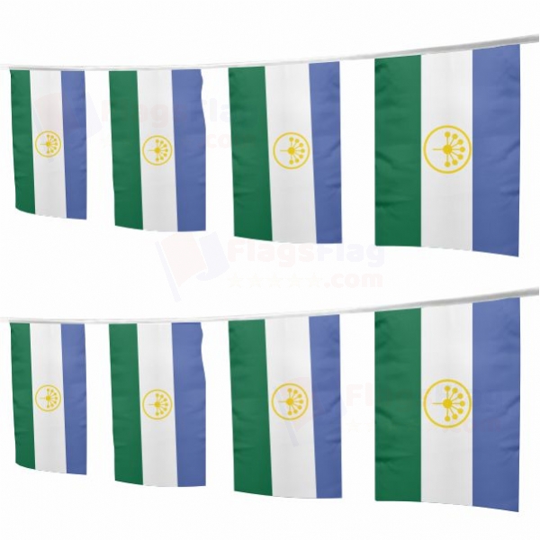Bashkortostan Square String Flags