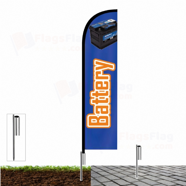 Battery Beach Flag and Sail Flag