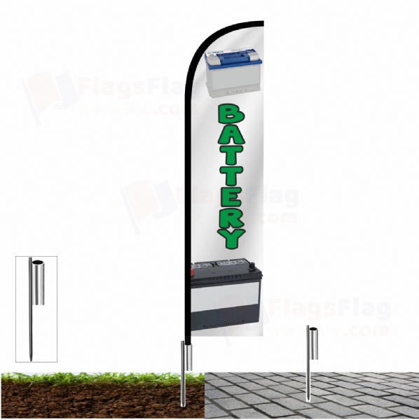 Battery Custom Design Flag Battery Customised Flags