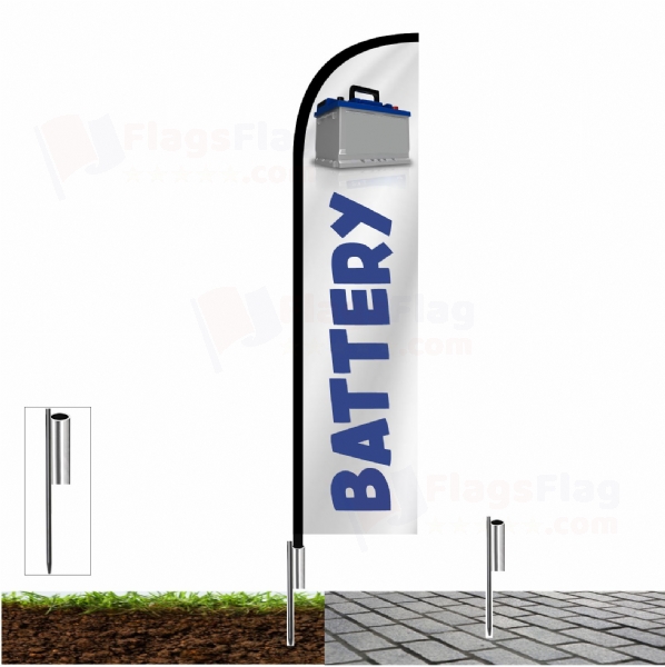 Battery Pavement Flags
