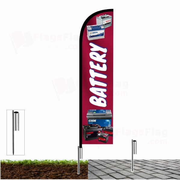 Battery Sail Flags