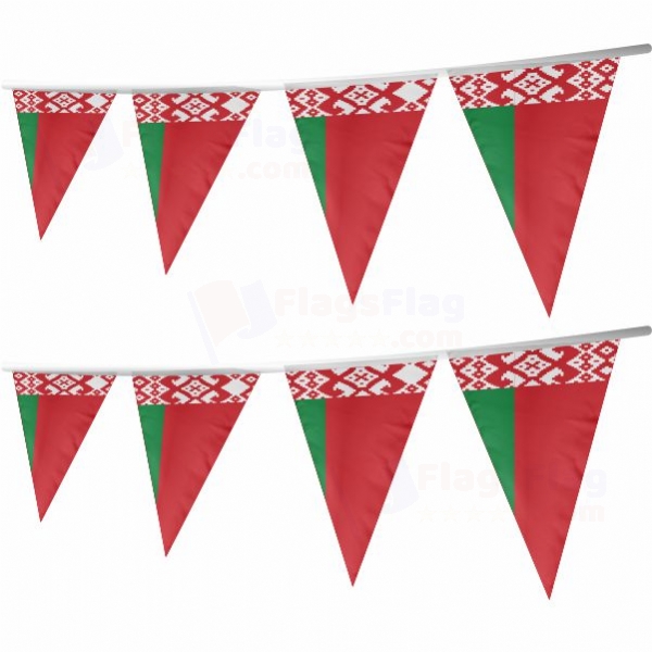 Belarus Stringed Triangle Flag
