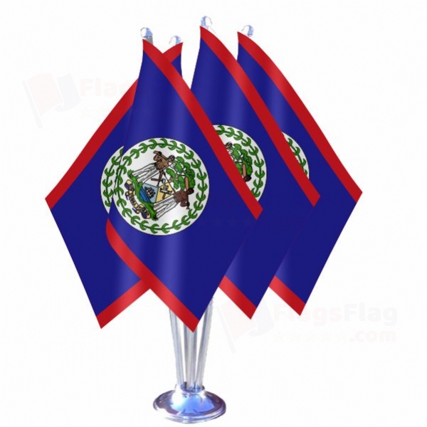 Belize Quadruple Table Flag