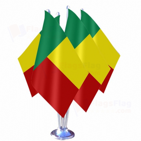 Benin Quadruple Table Flag