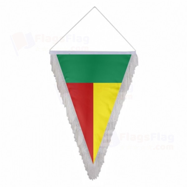 Benin Triangle Fringed Streamers