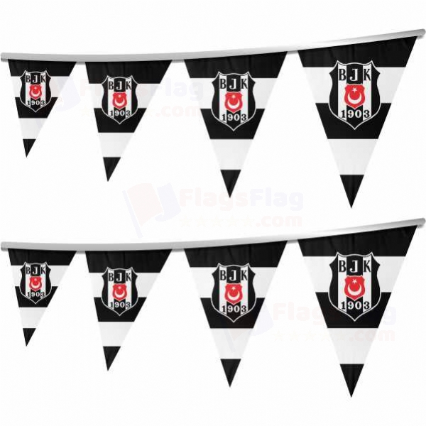 Besiktas Stringed Triangle Flag