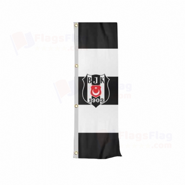 Besiktas Vertically Raised Flags