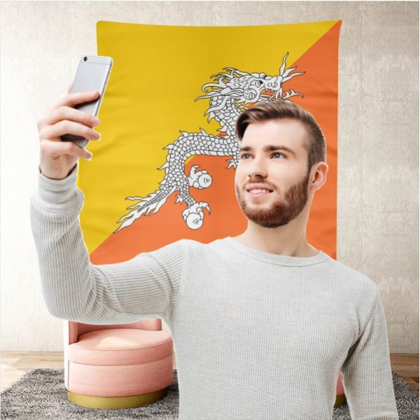 Bhutan Background Selfie Shooting Landscapes