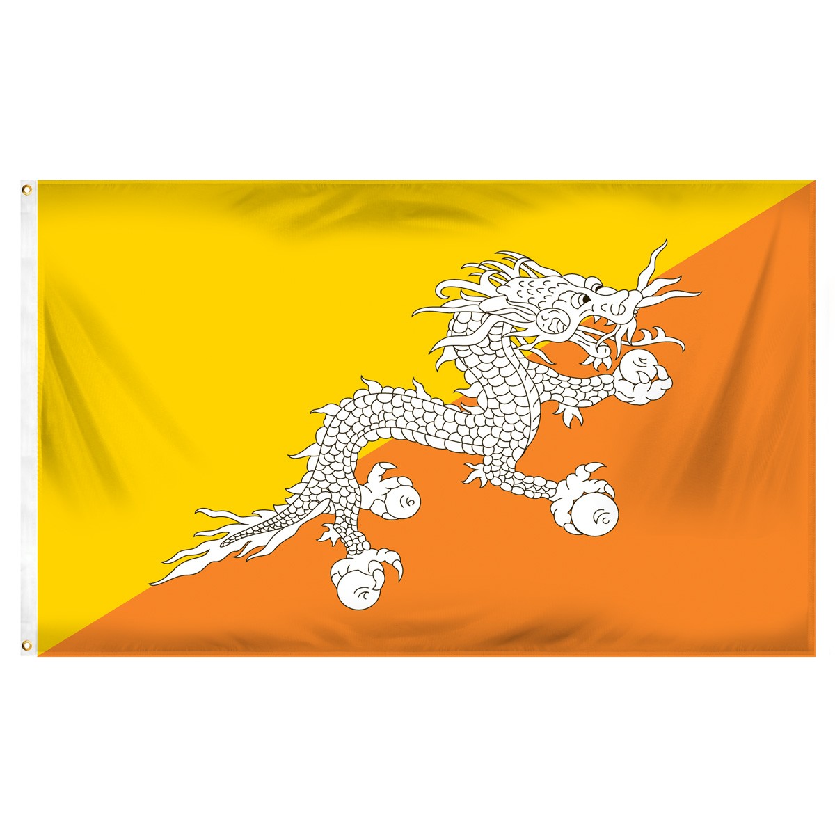 Bhutan Fringed Presentation Flags