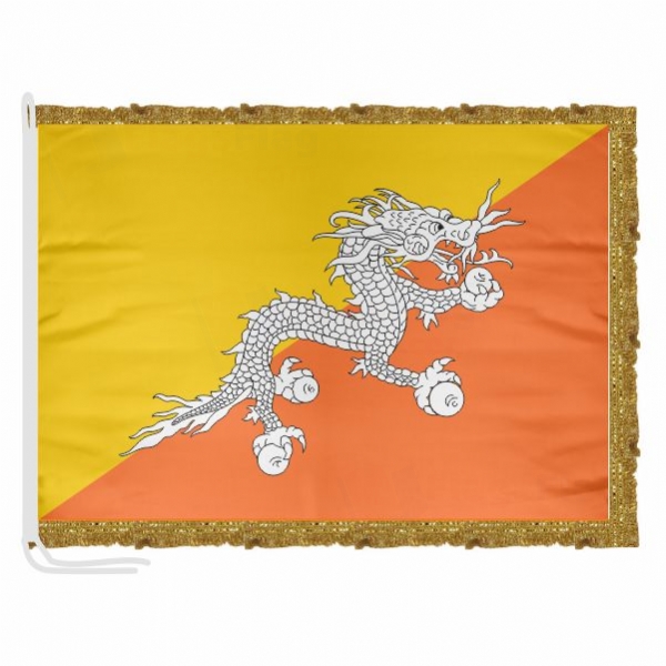 Bhutan Satin Office Flag