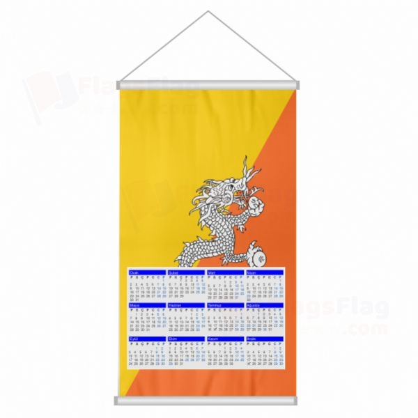 Bhutan Woven Fabric Digital Printing Calendar