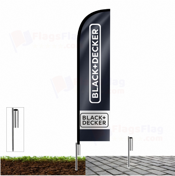 Black Decker Beach Flags
