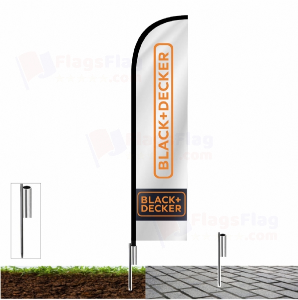 Black Decker Flags with fishing line