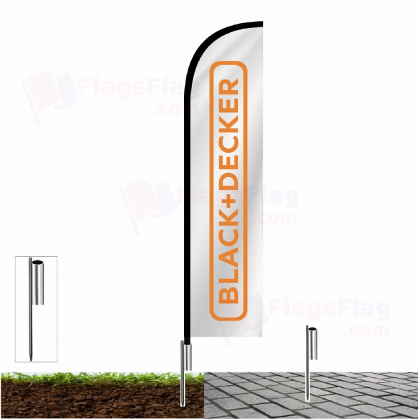 Black Decker Road Flags