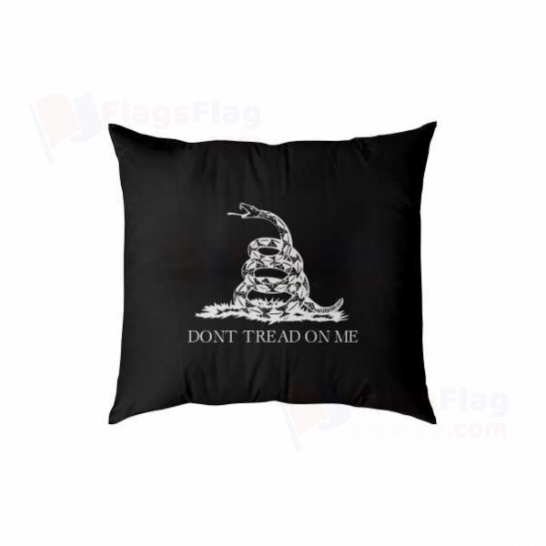 Black Don t Tread On Me Digital Printed Pillow Cover