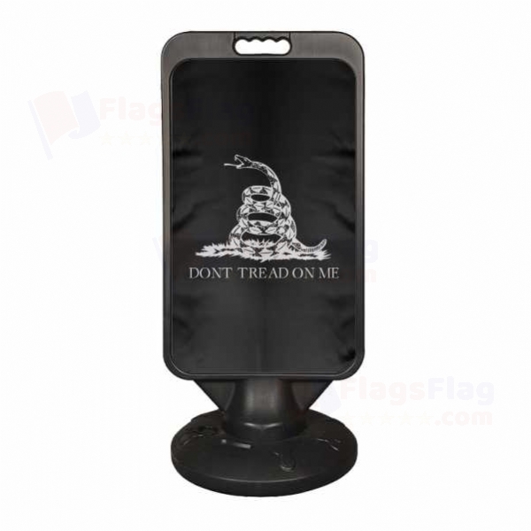 Black Don t Tread On Me Plastic Advertising Pontoon