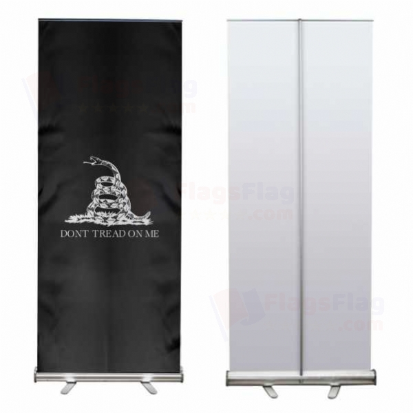 Black Don t Tread On Me Roll Up Banner
