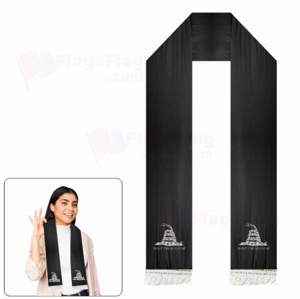 Black Don t Tread On Me Scarf Digital Printing