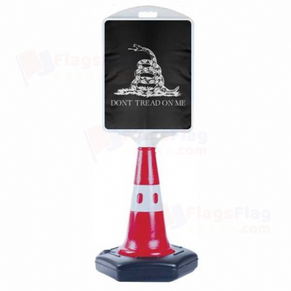 Black Don t Tread On Me Small Size Road Bollard
