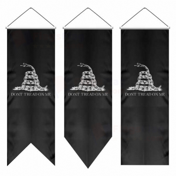 Black Don t Tread On Me Swallowtail Flags