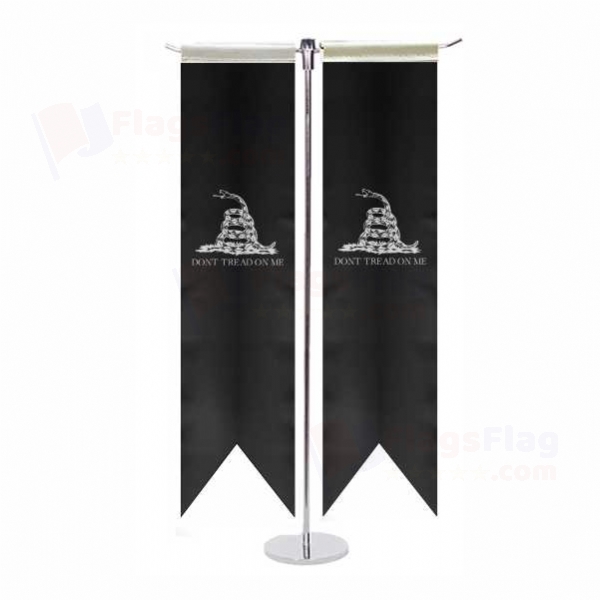 Black Don t Tread On Me T Table Flag