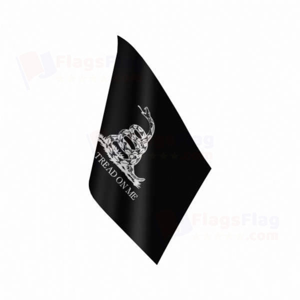 Black Don t Tread On Me Table Flag