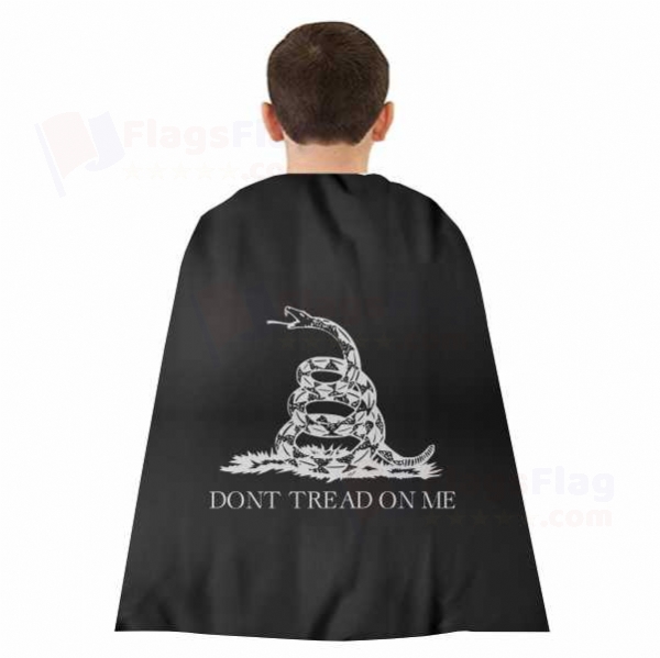 Black Don t Tread On Me Woven Fabric Cloak Digital Printing