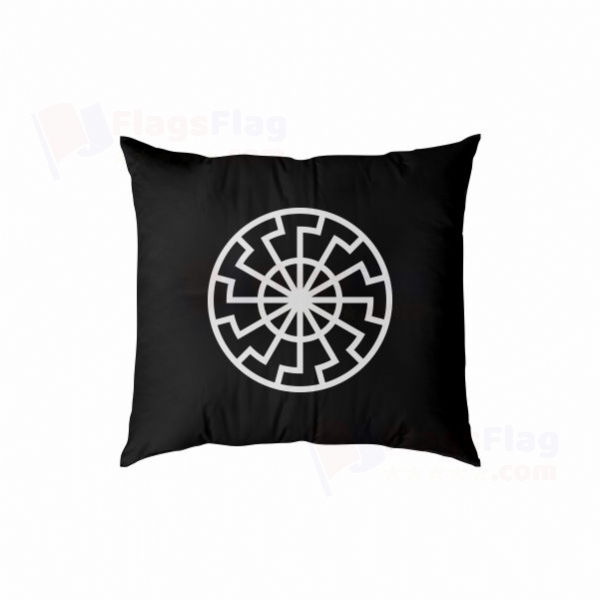 Black Sun Digital Printed Pillow Cover