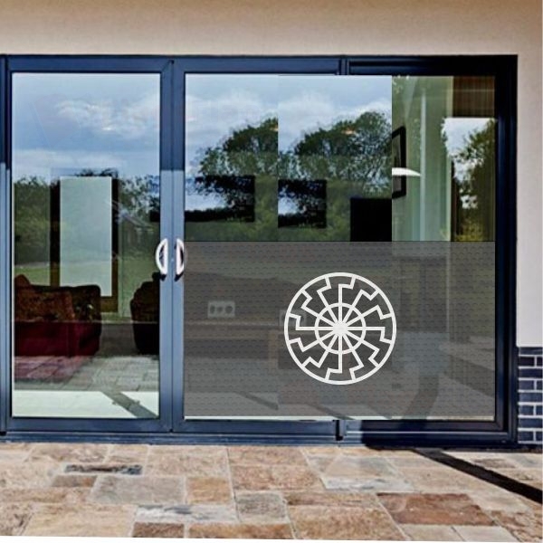 Black Sun Glass Film Black Sun One Way Vision Printing