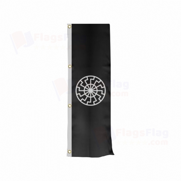 Black Sun Vertically Raised Flags