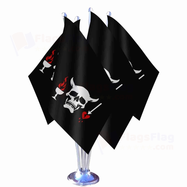 Blackbeard Quadruple Table Flag