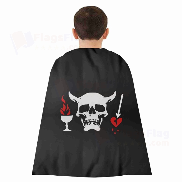 Blackbeard Woven Fabric Cloak Digital Printing