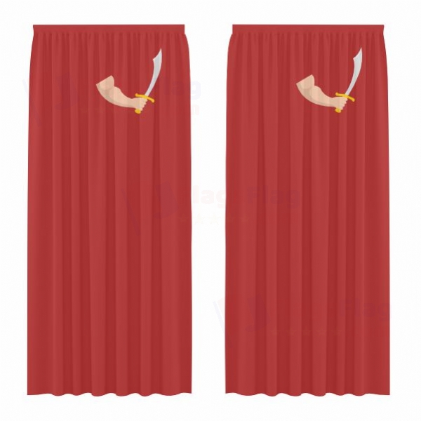 Bloedvlag Digital Printed Curtains