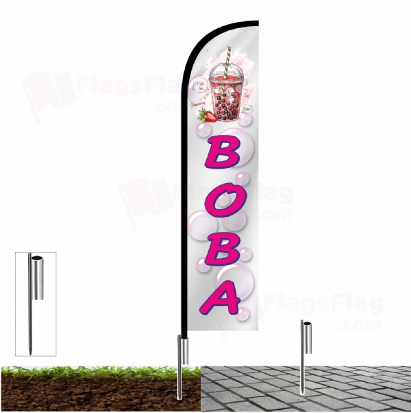Boba Advertising Flags