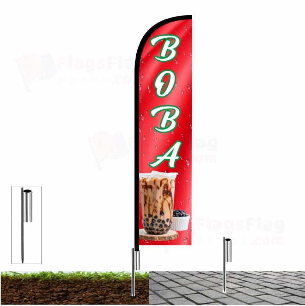 Boba Beach Flag