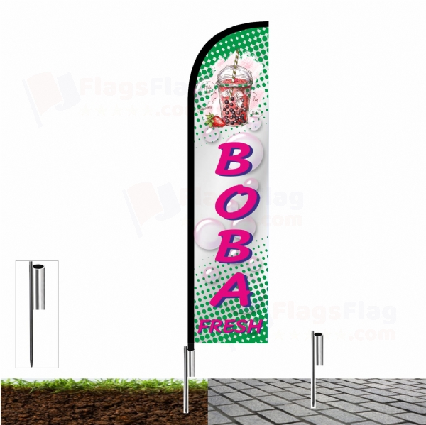 Boba Fresh Beach Flag and Sail Flag