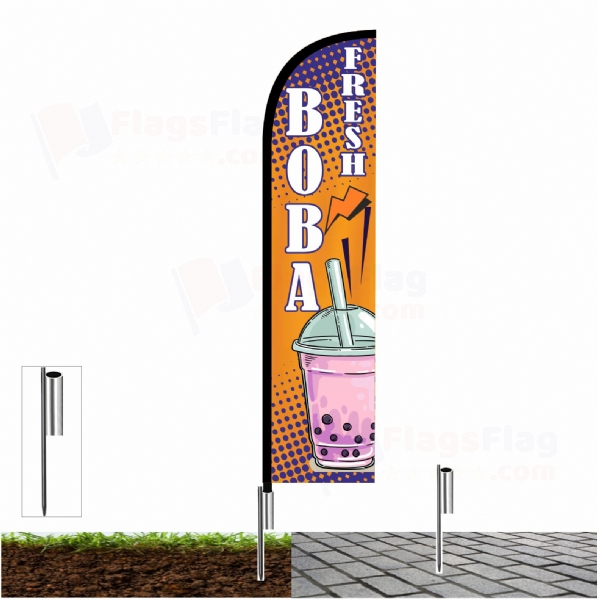 Boba Fresh Pavement Flags