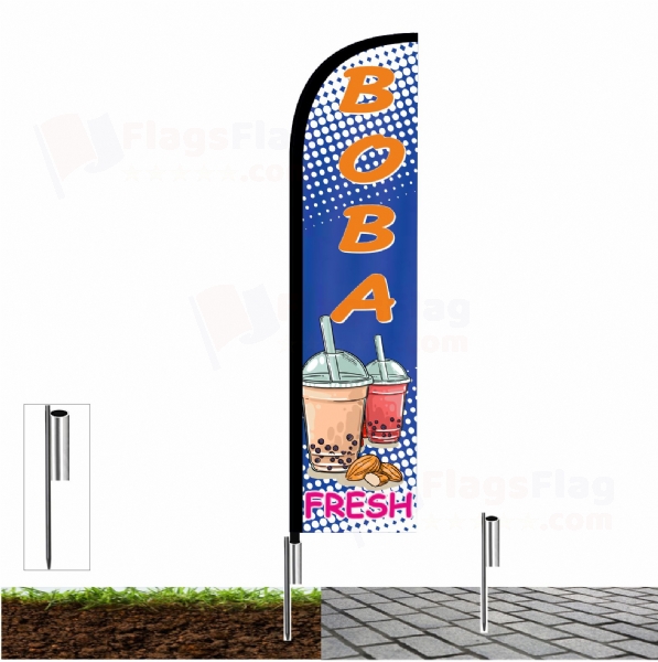 Boba Fresh Road Flags