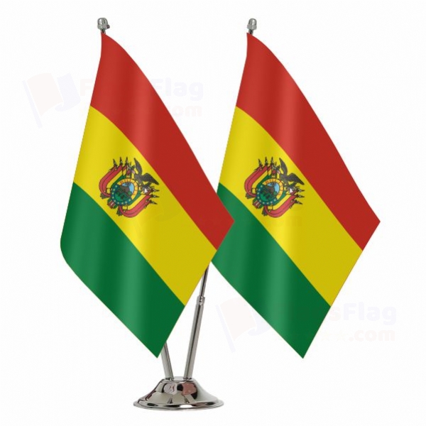 Bolivia 2 Table Flags