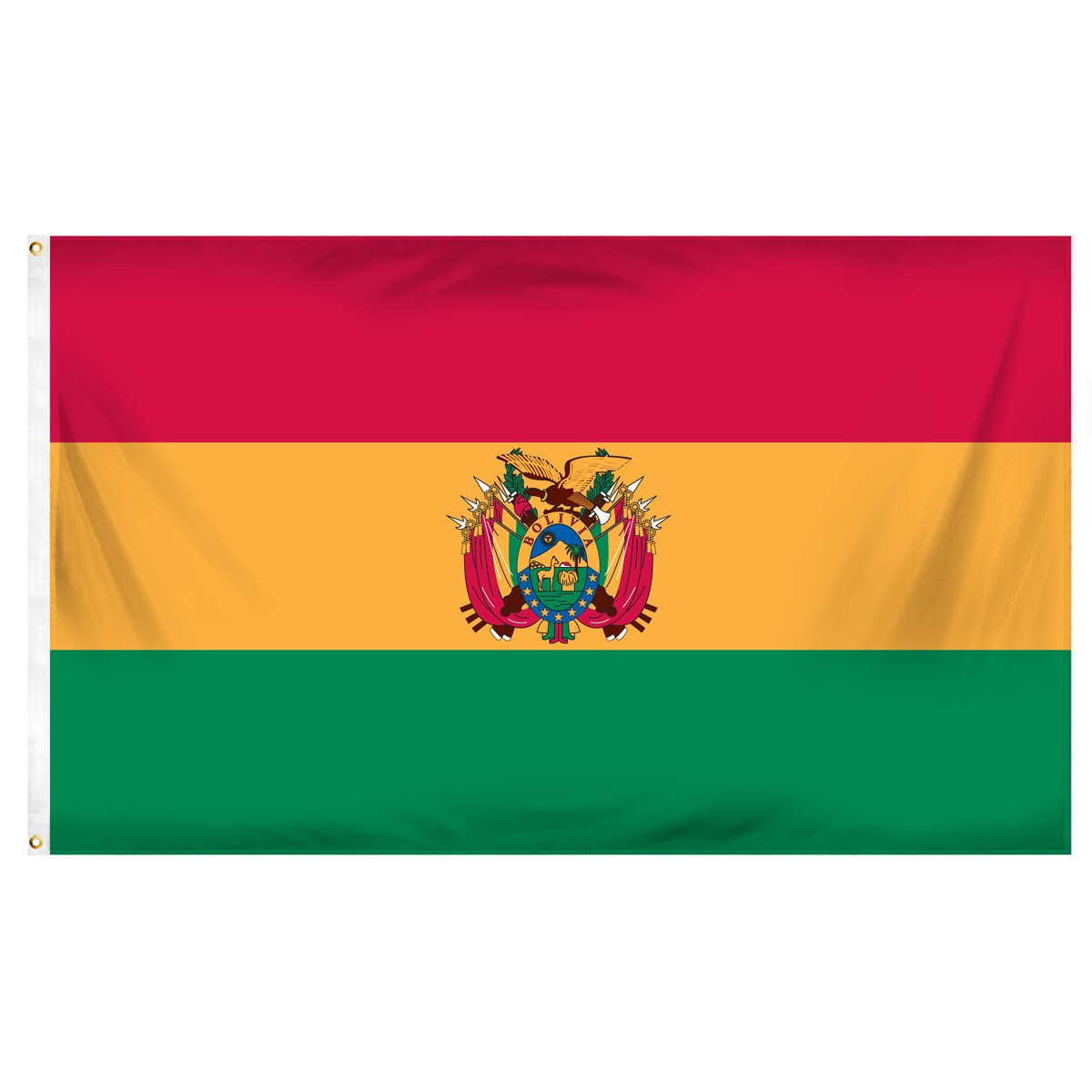 Bolivia Horizontal Streamers and Flags