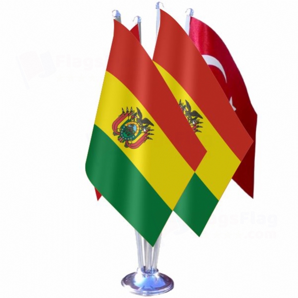 Bolivia Quadruple Table Flag