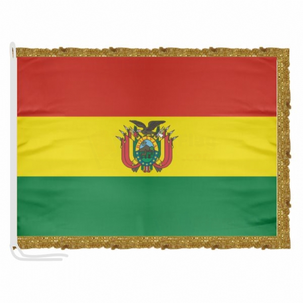Bolivia Satin Office Flag