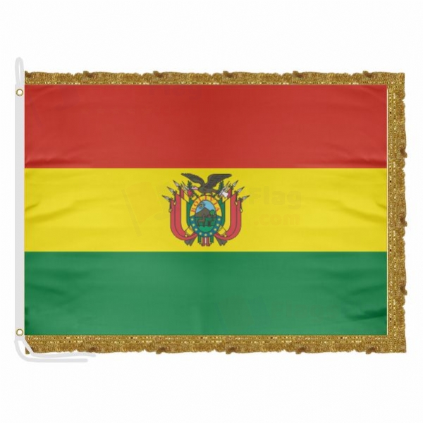 Bolivia Satin Office Flag